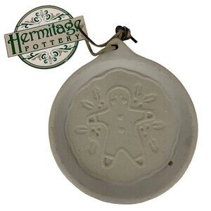 Hermitage Pottery Christmas Gingerbread Man Cookie Mold Stoneware 1999